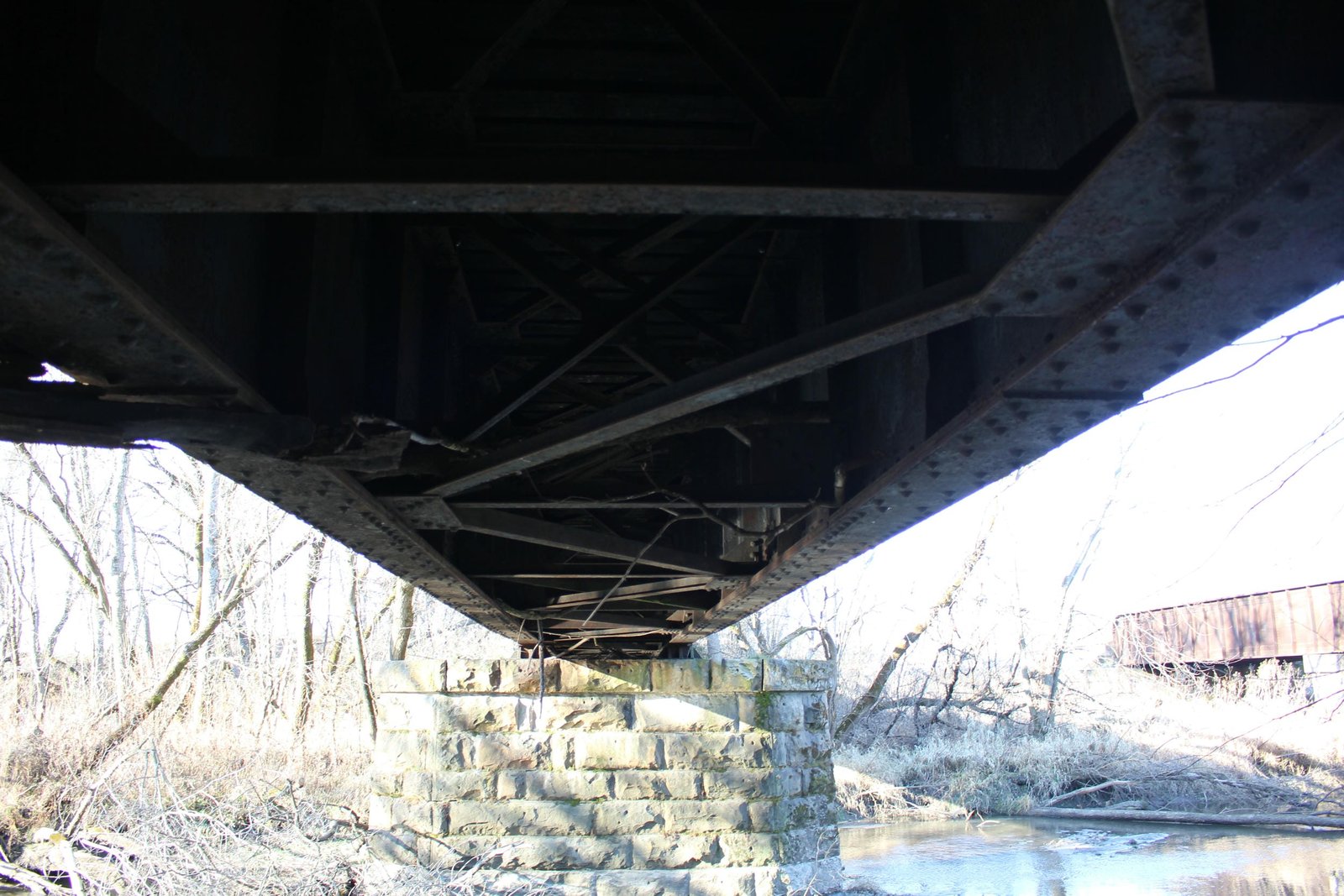 Under bridge